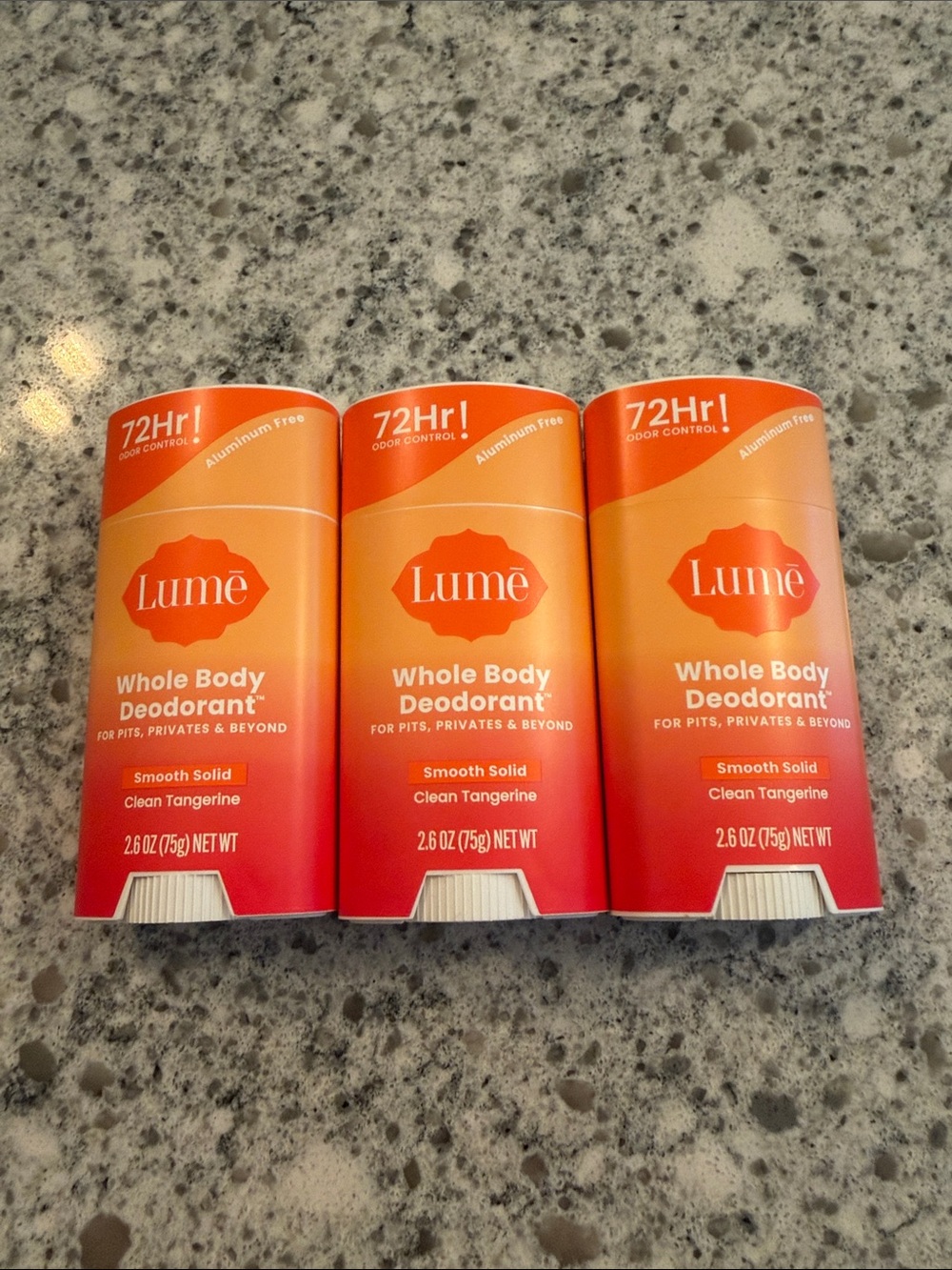 Lume Whole Body Deodorant - Clean Tangerine bundle
Of 3